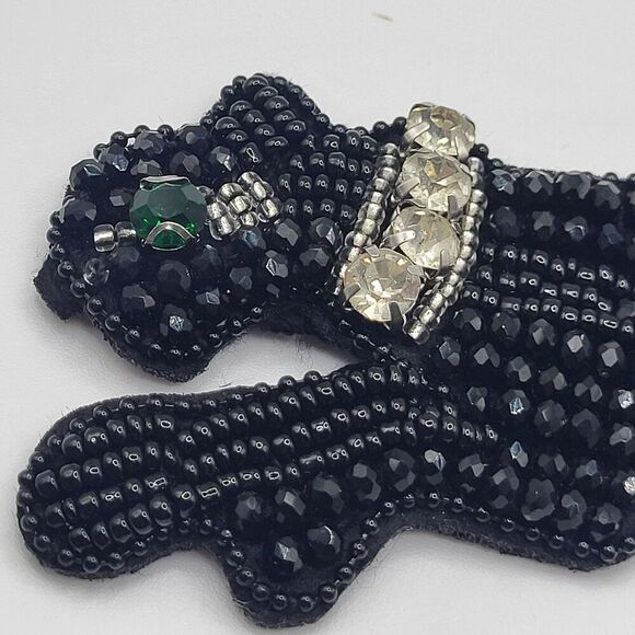 Beaded Leopard Applique Sew on Rhinetone 5in long - Picture 3 of 6